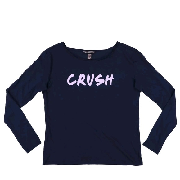 Victoria's Secret Tops - Vs long sleeve CRUSH shirt  navy blue